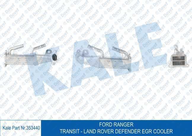 KALE 353440 Egr Sogutucu Ford Ranger 2.2-3.2tdci 11> /Transit 2.2tdci 11> Land Rover Defender (L316/L317) 07>16